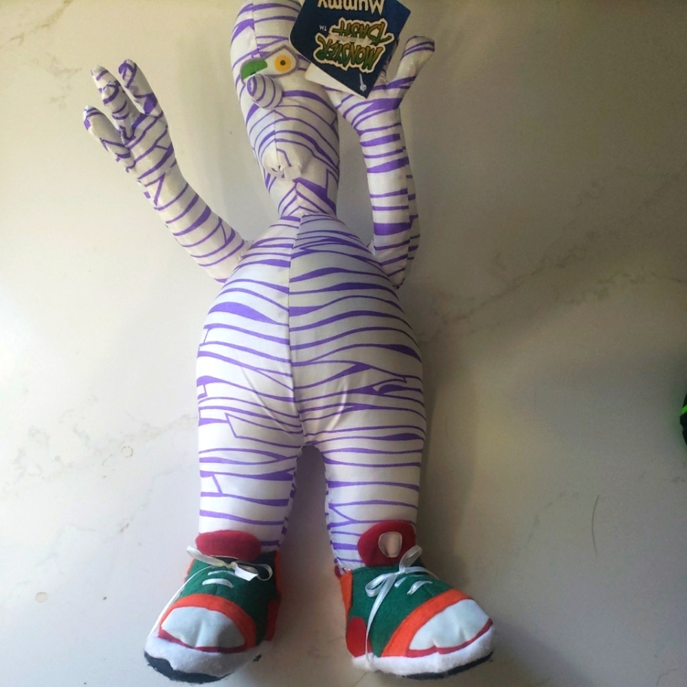 1997 monster bash mummy plush with tag ginson greetings Halloween